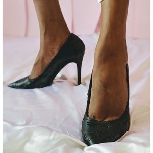 Lace pumps